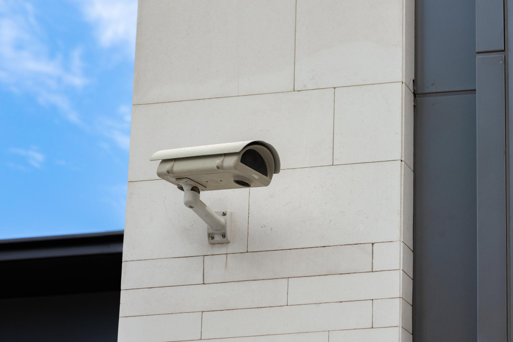 Modern CCTV camera installed for security monitoring in Saudi Arabia