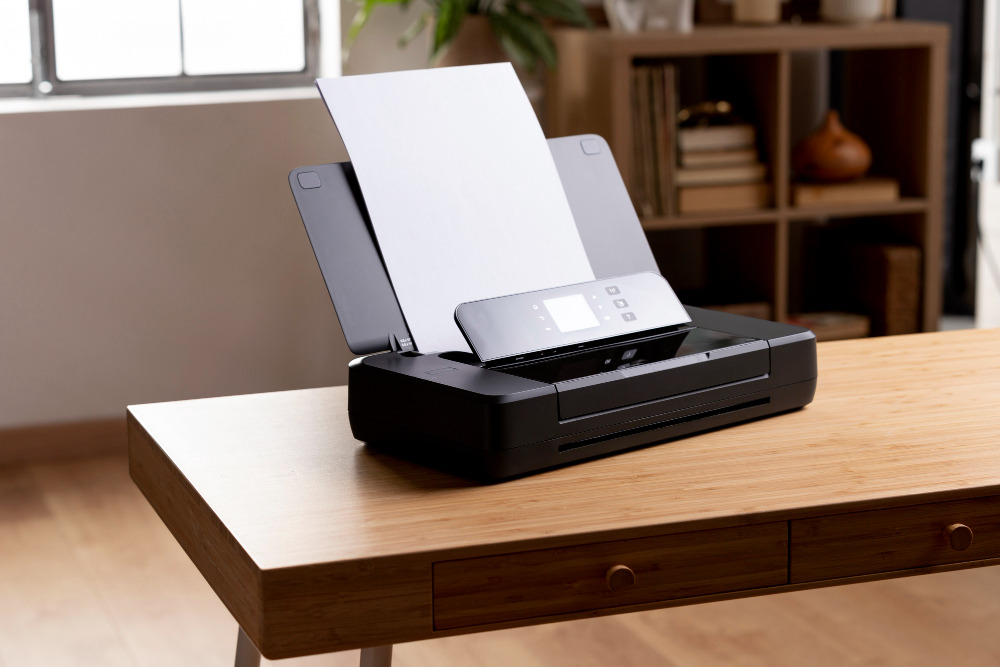Brother printer used in a modern Saudi Arabian office for daily business printing tasks